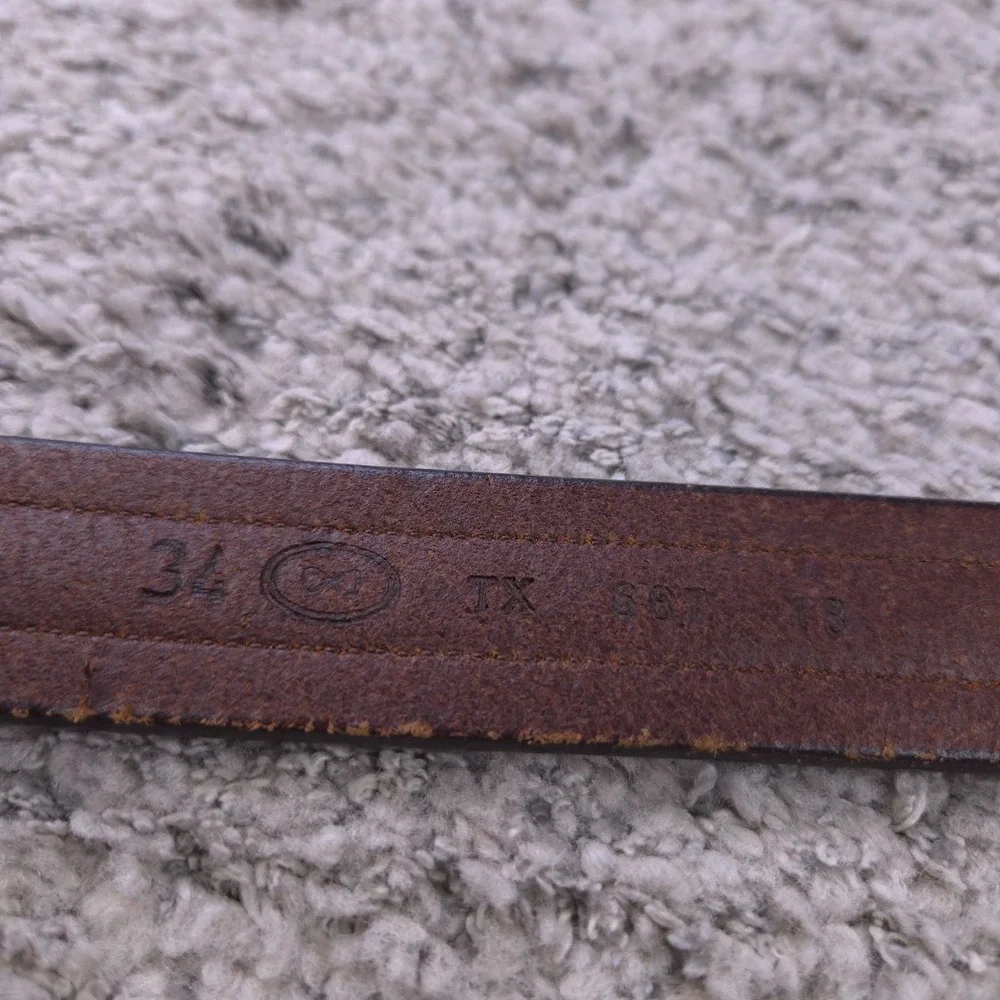 Trafalgar Belt Size 34 Geometric Woven Medallion Native American Old West Green